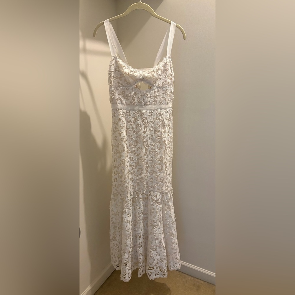 SAYLOR White Lace Dress